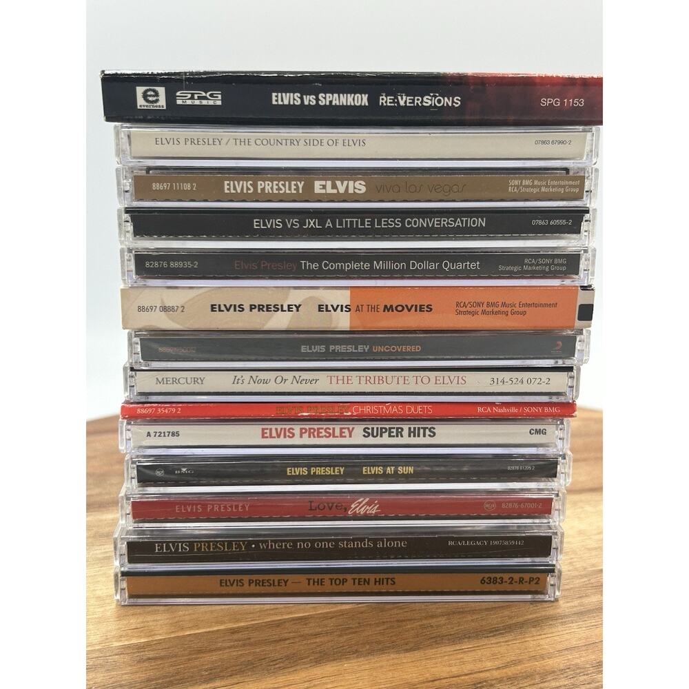 Elvis Presley CD Lot Of 14 Albums Hits Country Christmas Rockabilly Vegas & More